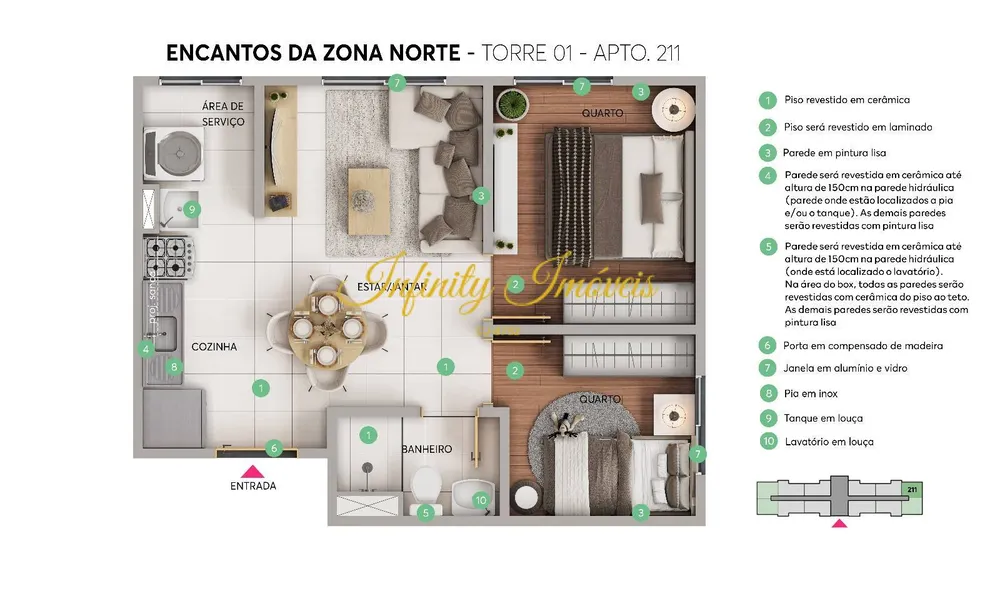 Apartamento, 2 quartos, 59 m² - Foto 16