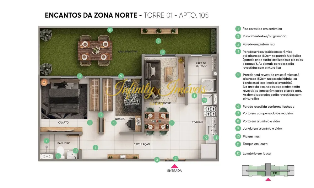 Apartamento, 2 quartos, 40 m² - Foto 16