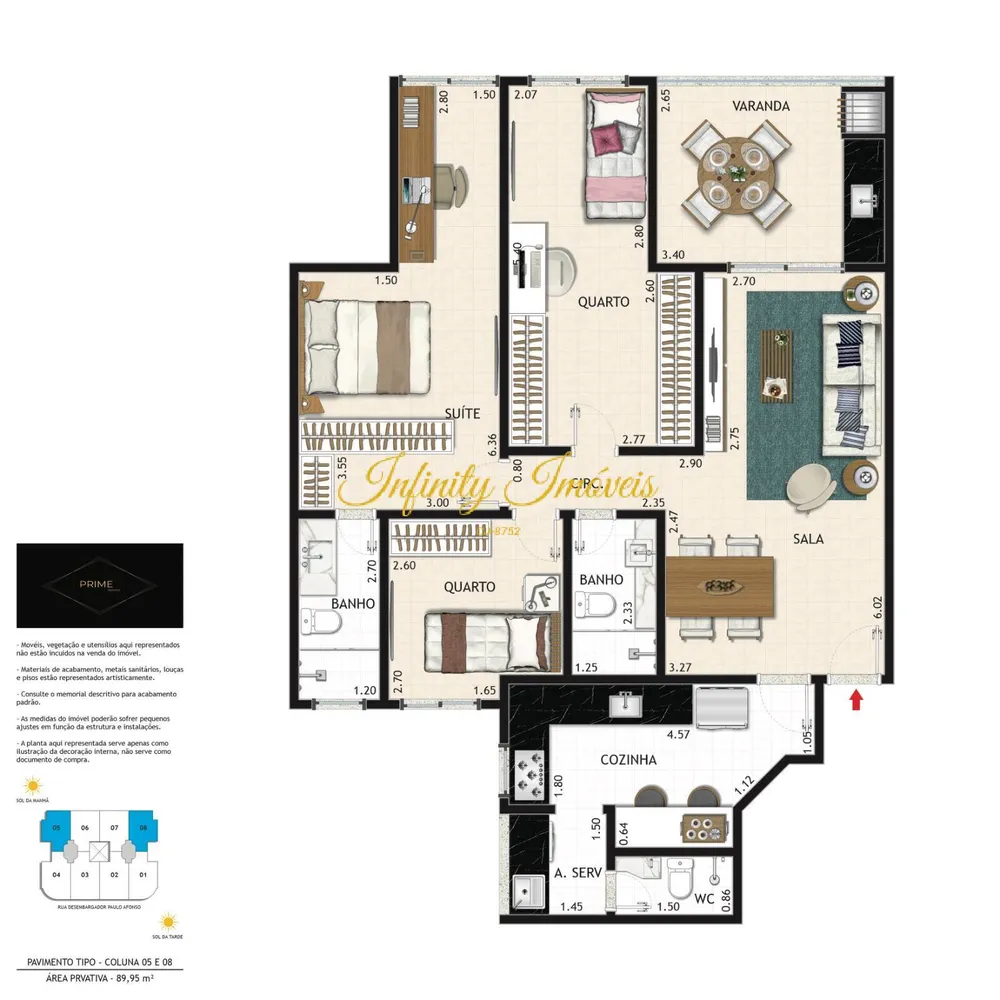 Apartamento, 3 quartos, 89 m² - Foto 9