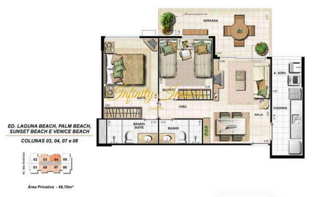 Apartamento, 2 quartos, 68 m² - Foto 49