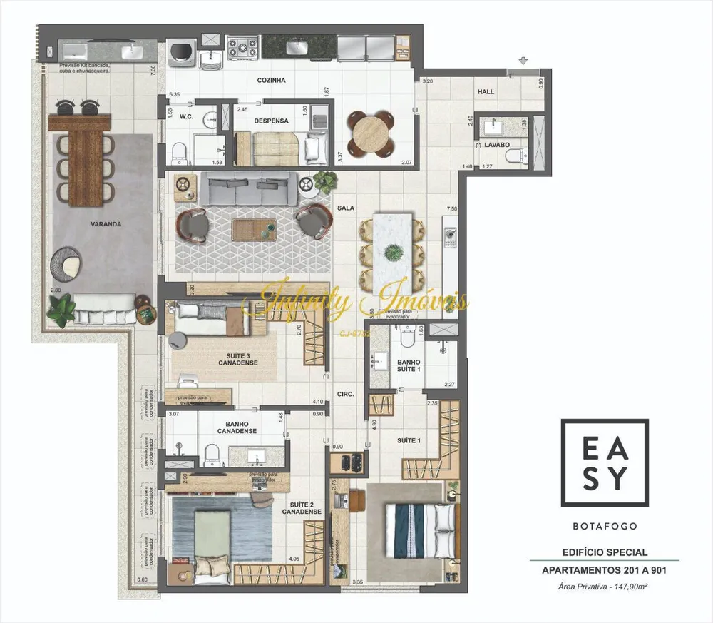 Apartamento, 3 quartos, 137 m² - Foto 64
