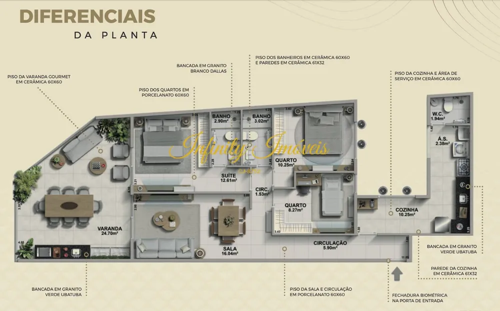 Cobertura, 3 quartos, 108 m² - Foto 10