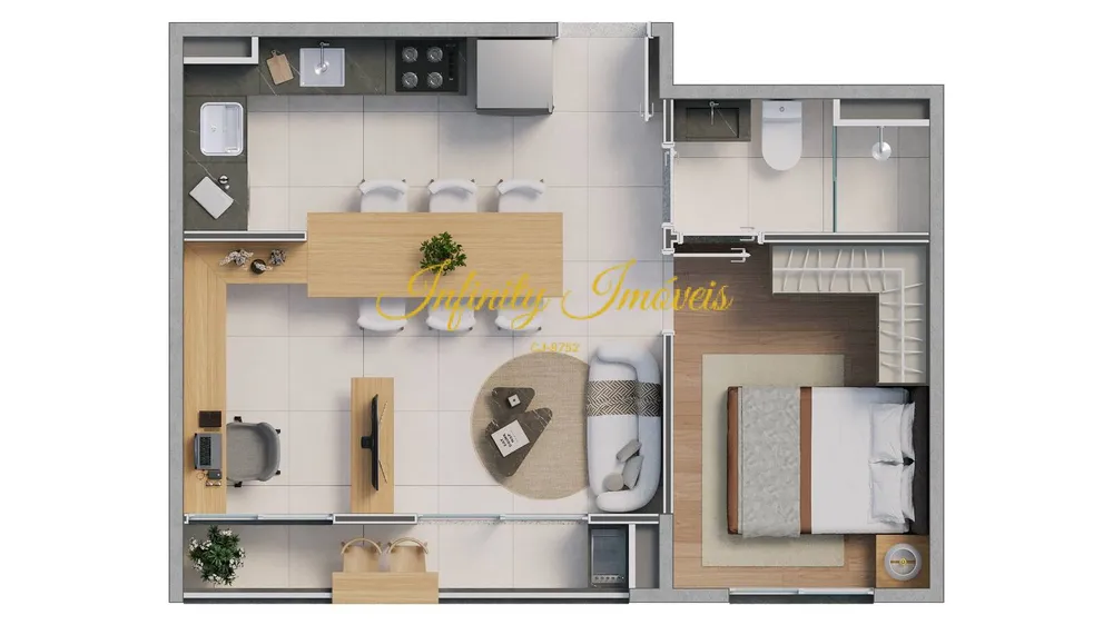 Apartamento, 2 quartos, 37 m² - Foto 39