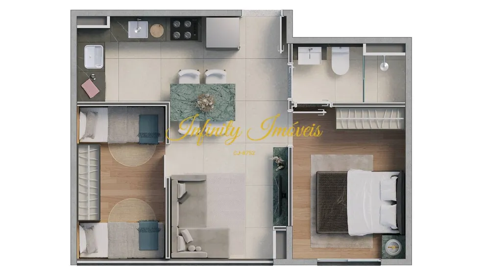 Apartamento, 2 quartos, 37 m² - Foto 40