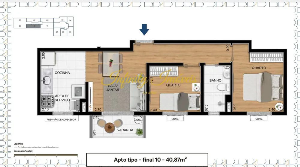 Apartamento, 1 quarto, 33 m² - Foto 23