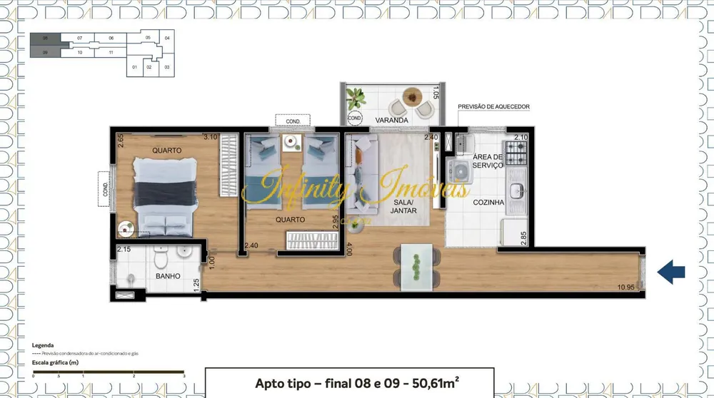 Apartamento, 1 quarto, 33 m² - Foto 22