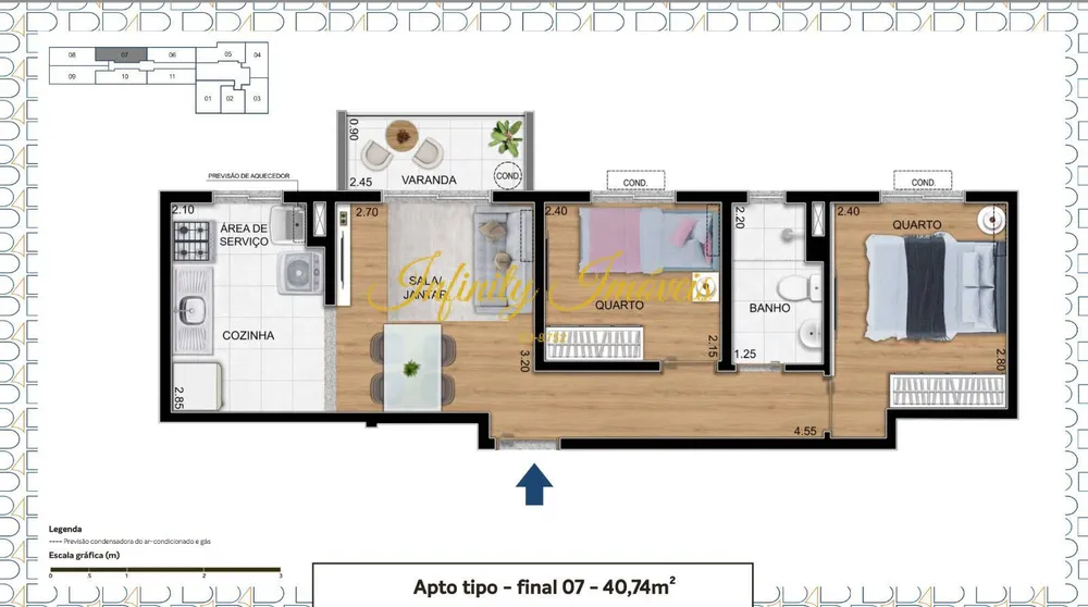 Apartamento, 1 quarto, 33 m² - Foto 21