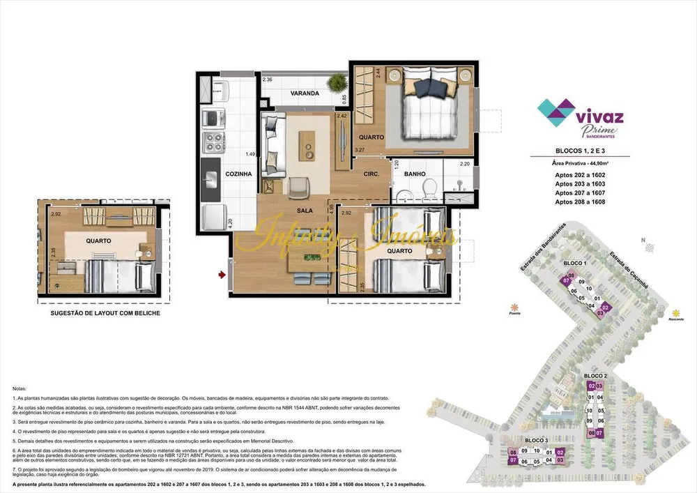 Apartamento, 2 quartos, 45 m² - Foto 9