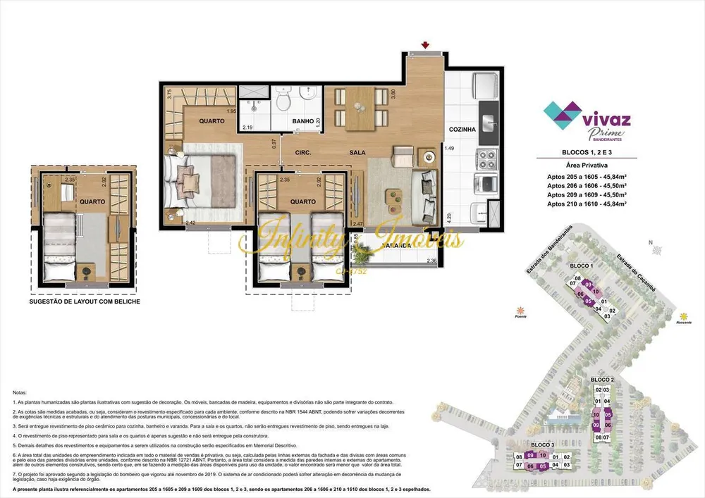 Apartamento, 2 quartos, 45 m² - Foto 19
