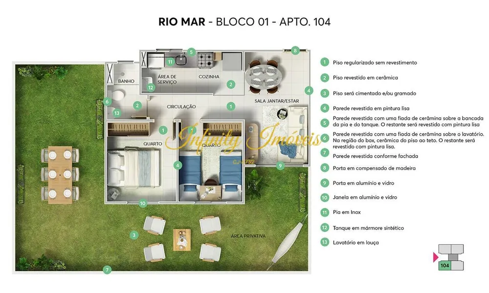Apartamento, 2 quartos, 41 m² - Foto 9