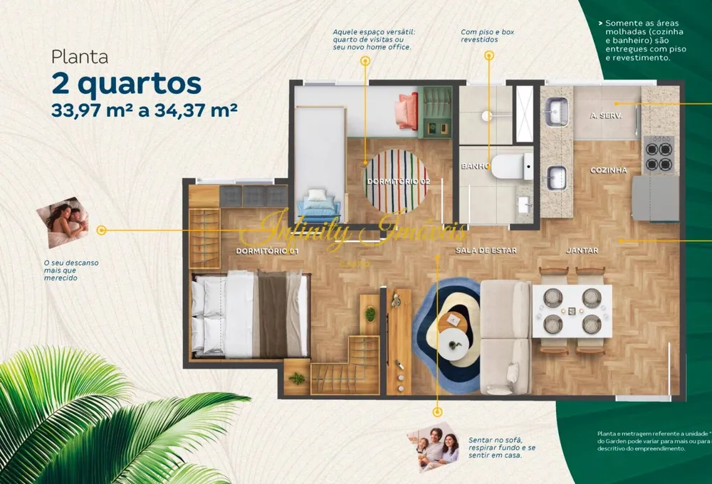 Apartamento, 2 quartos, 33 m² - Foto 25