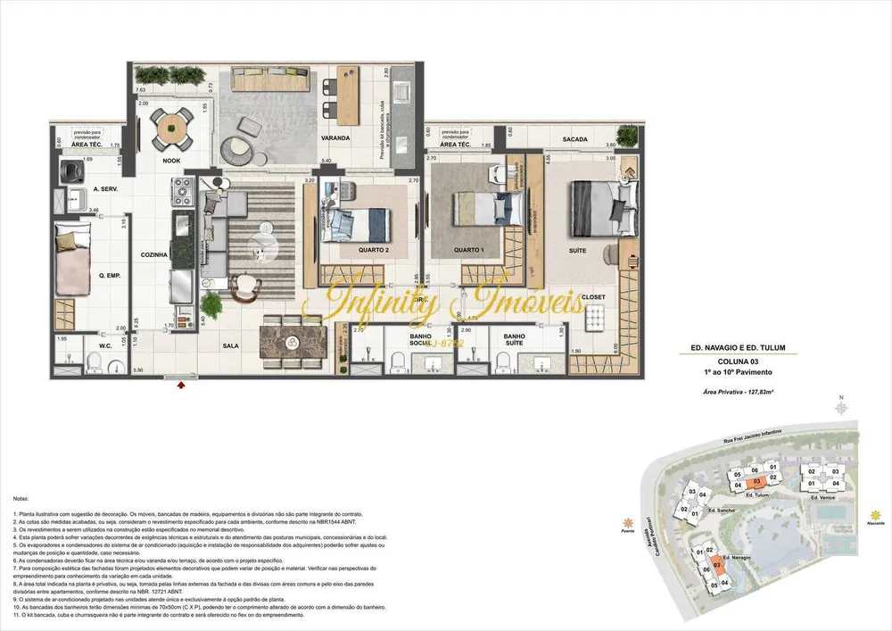 Apartamento, 3 quartos, 126 m² - Foto 60