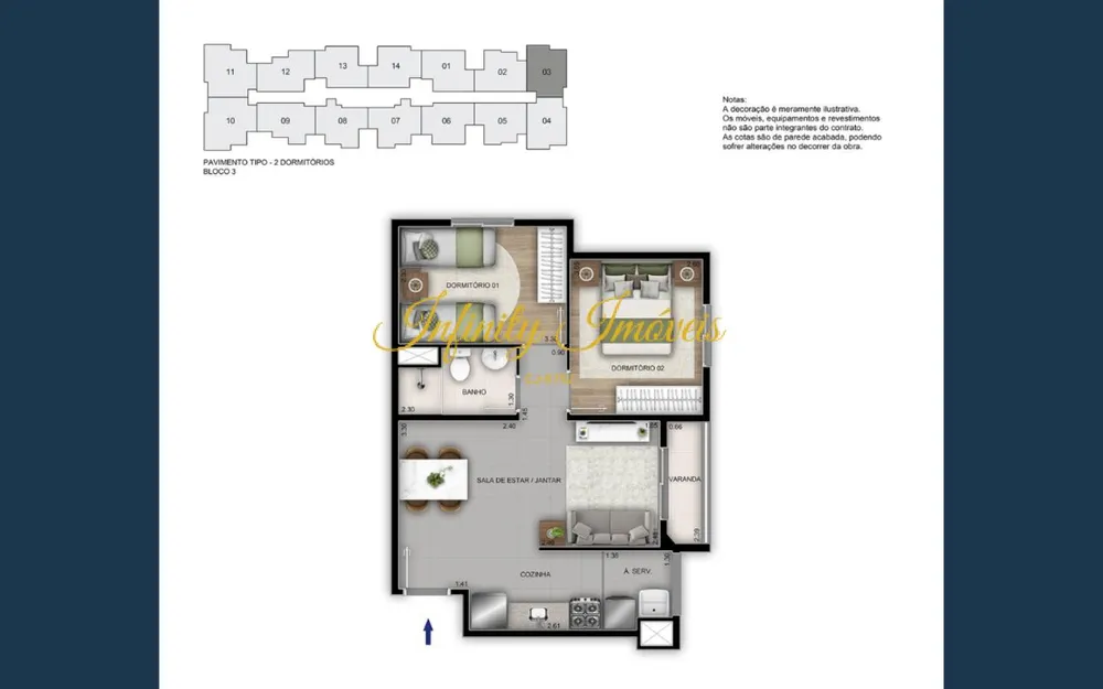 Apartamento, 3 quartos, 59 m² - Foto 29