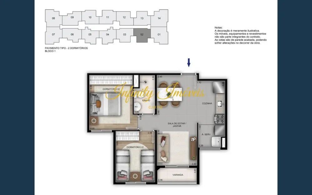 Apartamento, 3 quartos, 59 m² - Foto 30