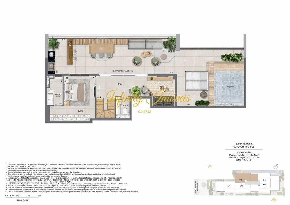 Cobertura, 3 quartos, 238 m² - Foto 20