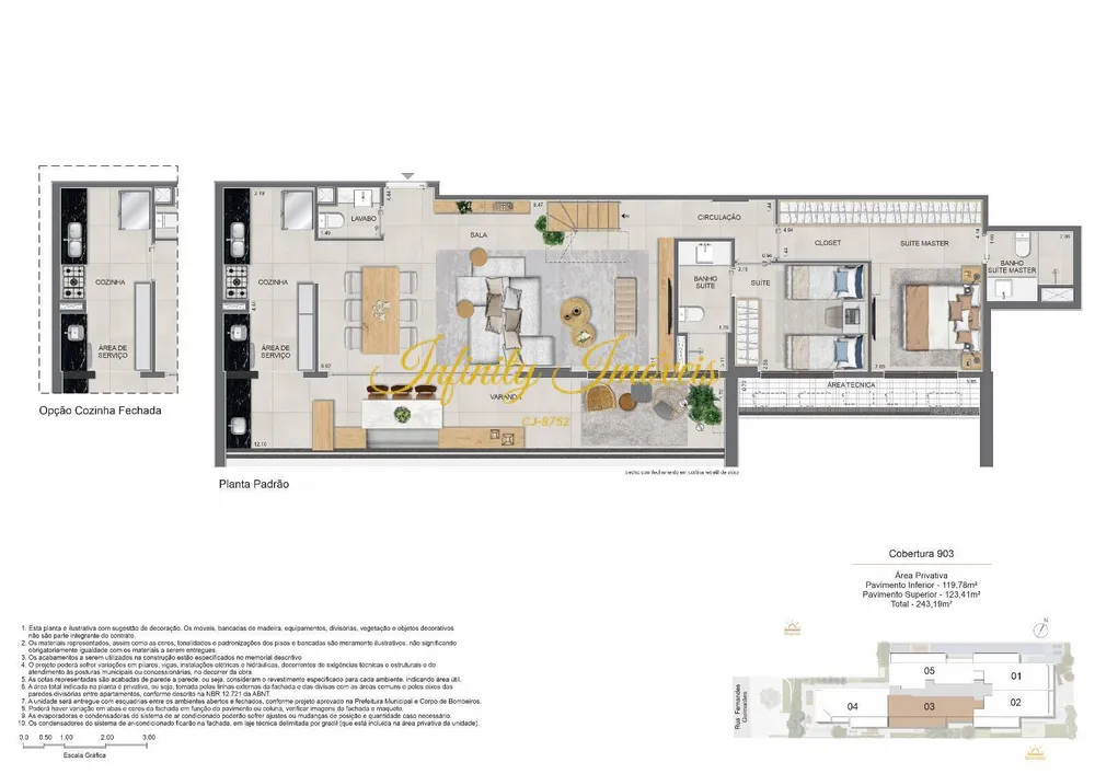 Cobertura, 3 quartos, 238 m² - Foto 21