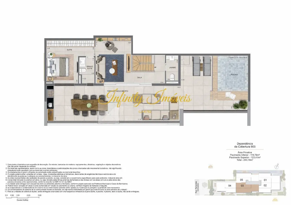 Cobertura, 3 quartos, 238 m² - Foto 22