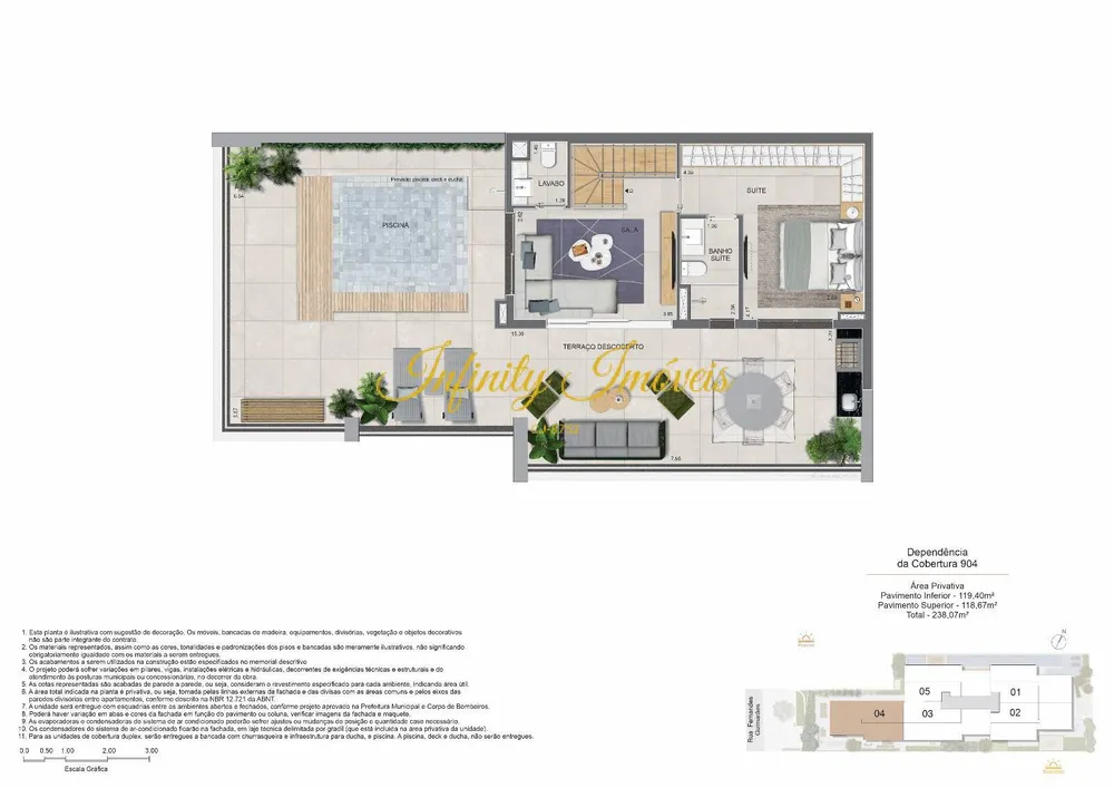 Cobertura, 3 quartos, 238 m² - Foto 16