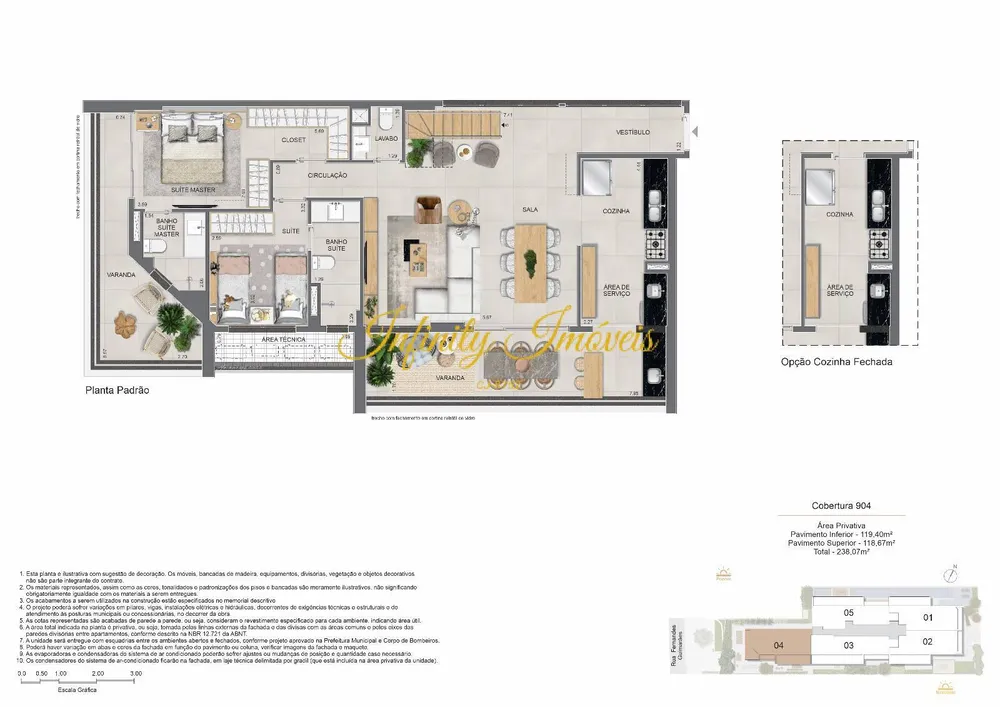 Cobertura, 3 quartos, 238 m² - Foto 15