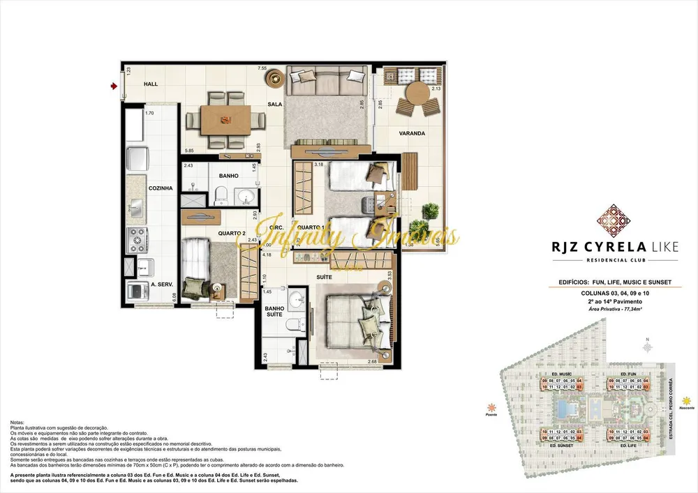 Apartamento, 3 quartos, 77 m² - Foto 108