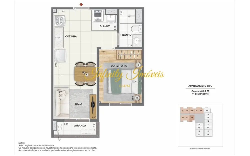 Apartamento, 1 quarto, 32 m² - Foto 22