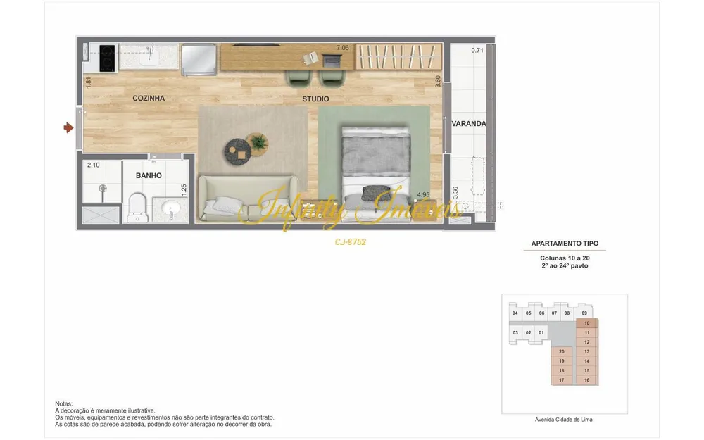 Apartamento, 1 quarto, 32 m² - Foto 21
