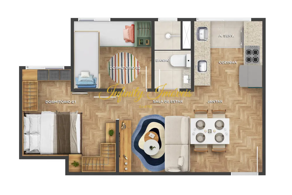 Apartamento, 2 quartos, 34 m² - Foto 20