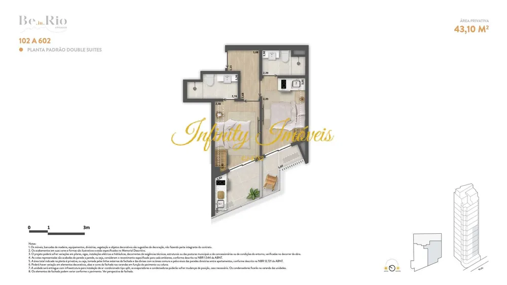 Apartamento, 2 quartos, 43 m² - Foto 9