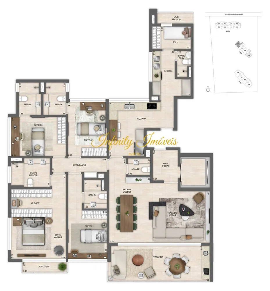 Apartamento, 4 quartos, 175 m² - Foto 62