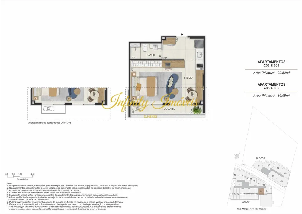 Apartamento, 1 quarto, 34 m² - Foto 37
