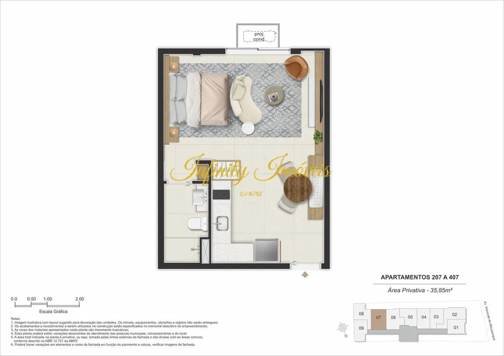 Apartamento, 1 quarto, 28 m² - Foto 17