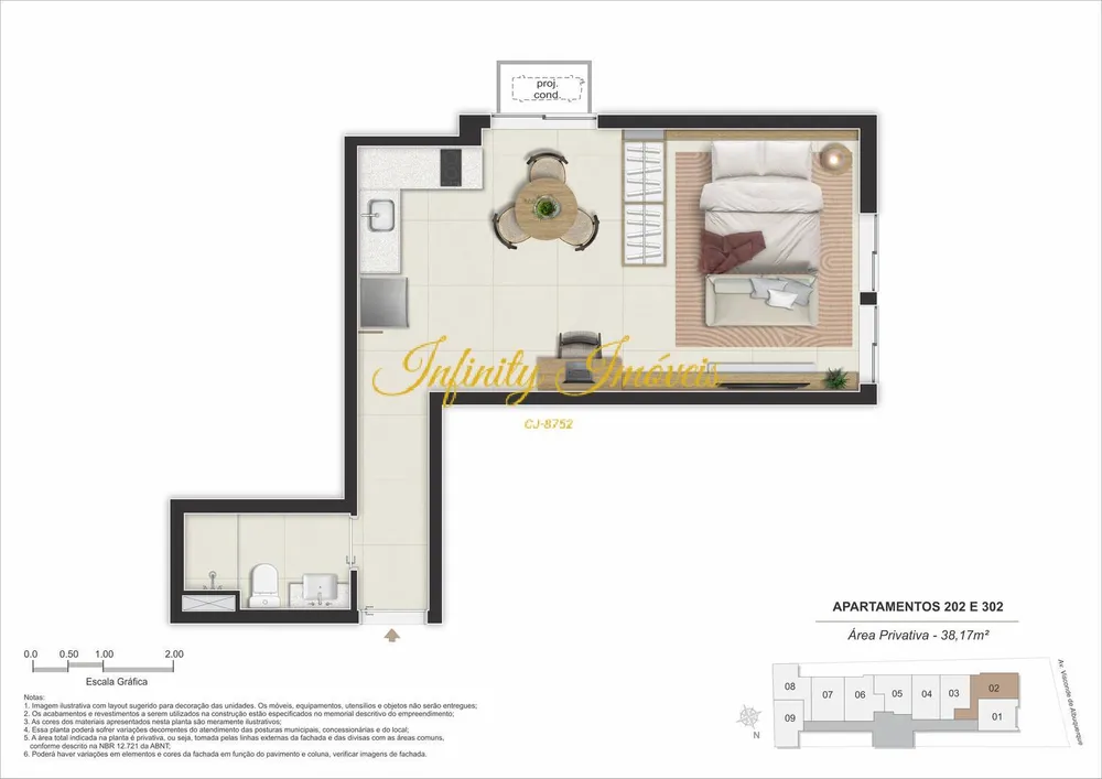 Apartamento, 1 quarto, 28 m² - Foto 22