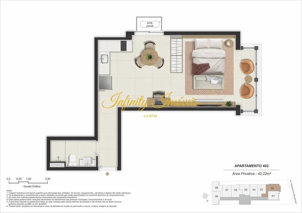 Apartamento, 1 quarto, 28 m² - Foto 23