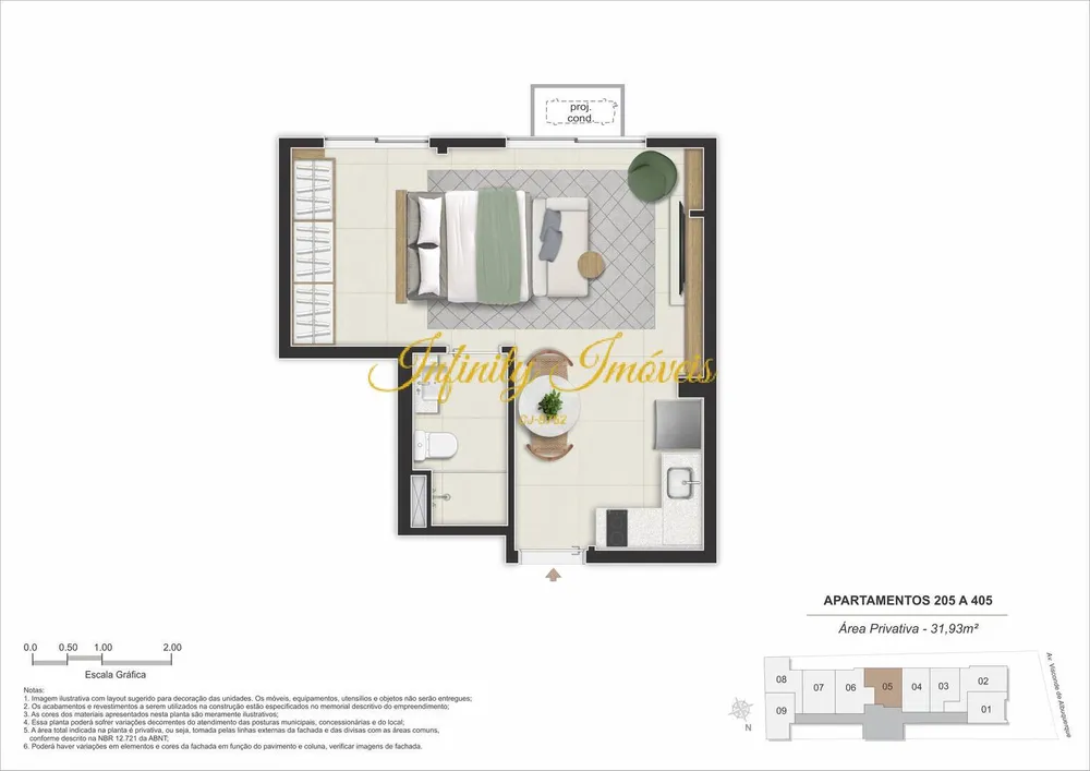 Apartamento, 1 quarto, 28 m² - Foto 18