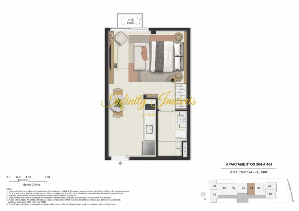Apartamento, 1 quarto, 28 m² - Foto 15