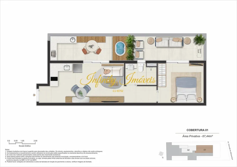 Apartamento, 1 quarto, 28 m² - Foto 27
