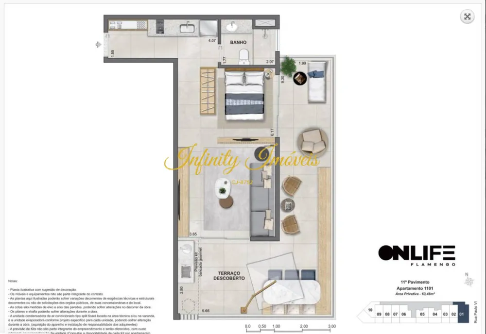 Apartamento, 1 quarto, 61 m² - Foto 22