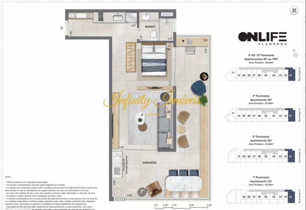 Apartamento, 1 quarto, 61 m² - Foto 21