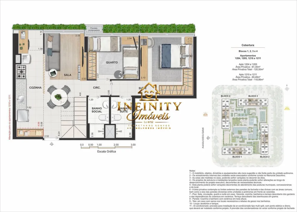 Cobertura, 3 quartos, 120 m² - Foto 55