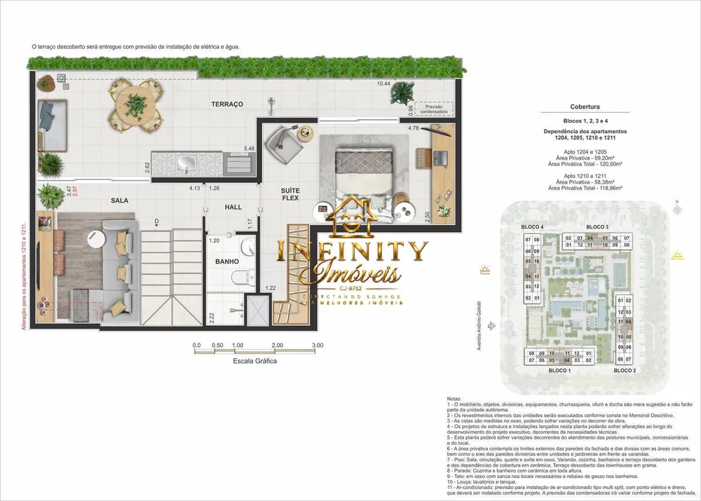 Cobertura, 3 quartos, 120 m² - Foto 56