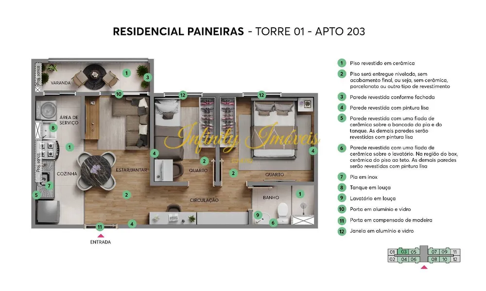 Apartamento, 2 quartos, 40 m² - Foto 23