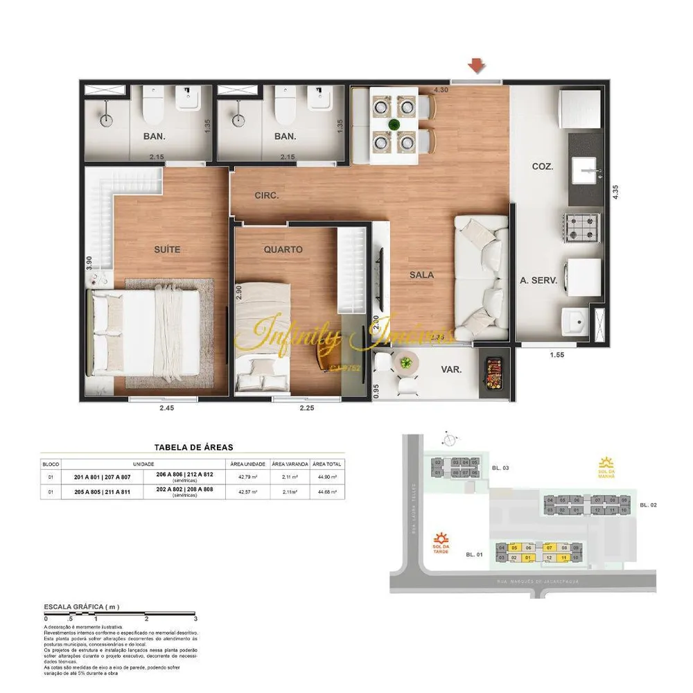 Apartamento, 2 quartos, 44 m² - Foto 18