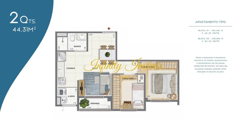 Apartamento, 2 quartos, 51 m² - Foto 35