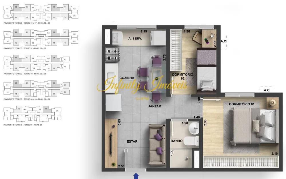 Apartamento, 2 quartos, 38 m² - Foto 23