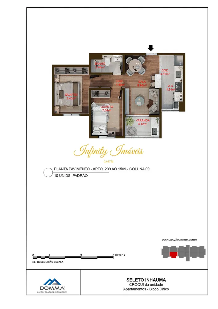 Apartamento, 1 quarto, 47 m² - Foto 37