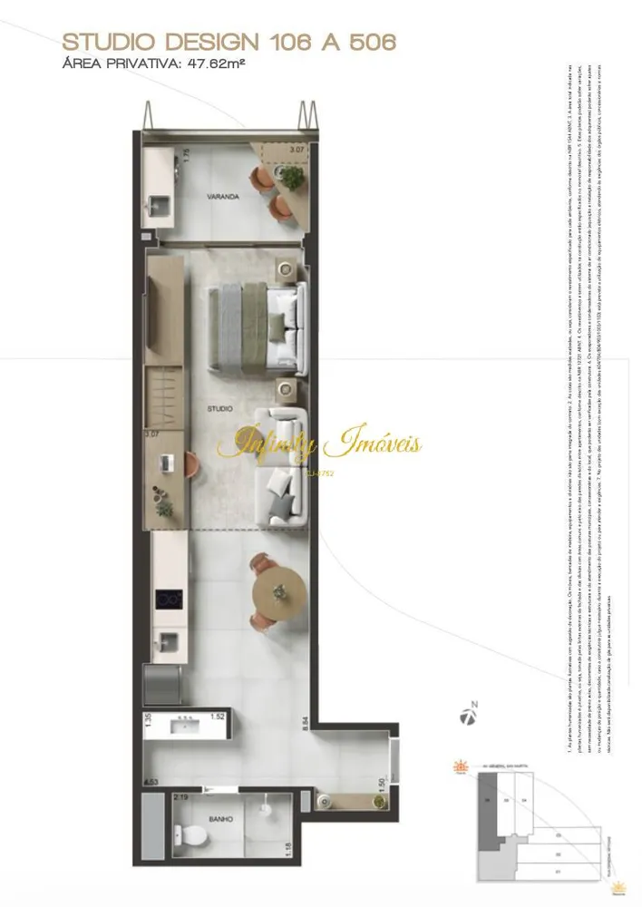 Apartamento, 1 quarto, 47 m² - Foto 23