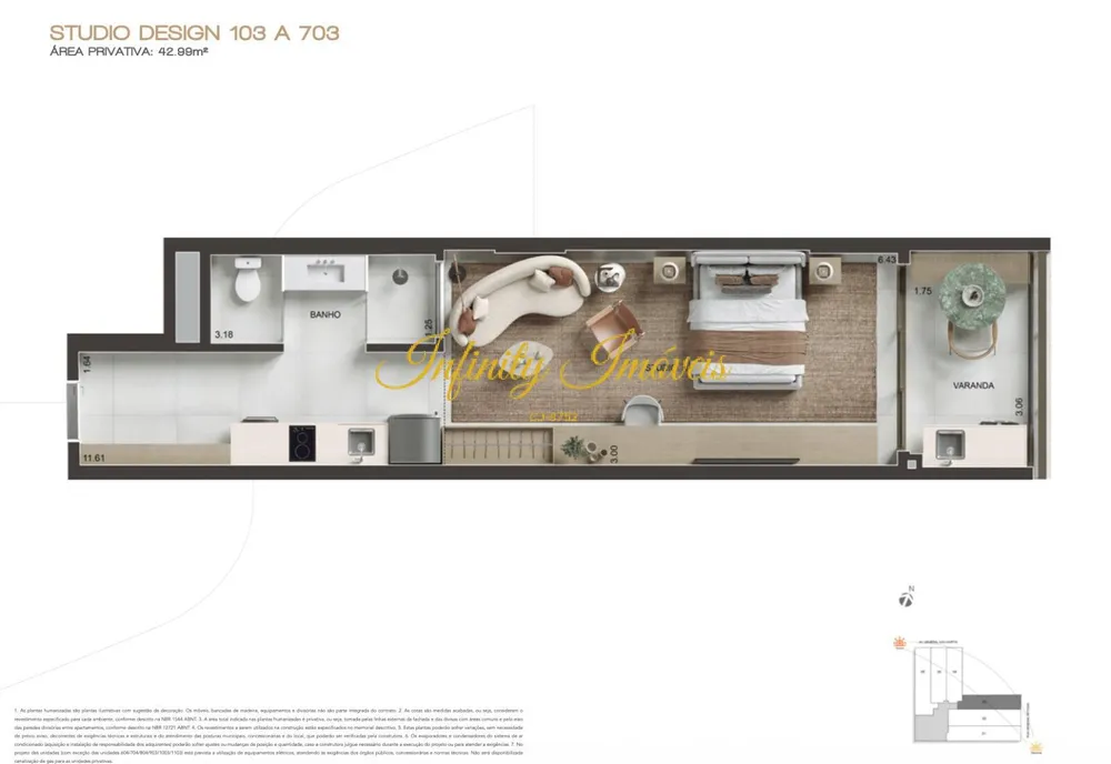 Apartamento, 1 quarto, 47 m² - Foto 25