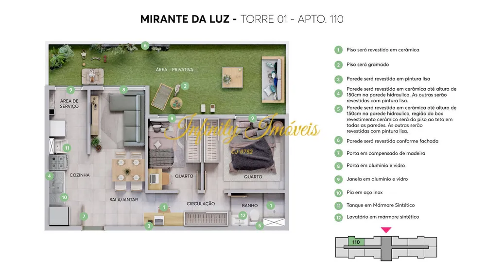 Apartamento, 2 quartos, 40 m² - Foto 14