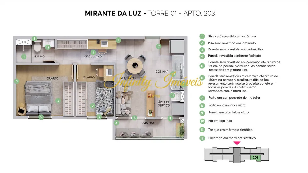 Apartamento, 2 quartos, 40 m² - Foto 11