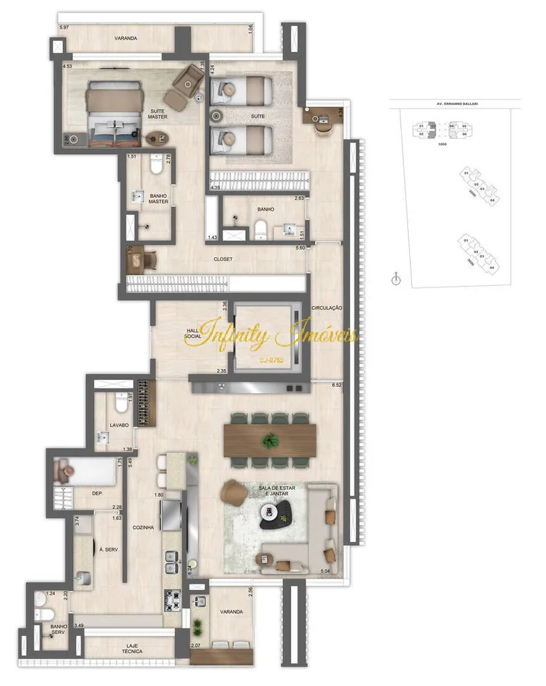 Apartamento, 4 quartos, 199 m² - Foto 81